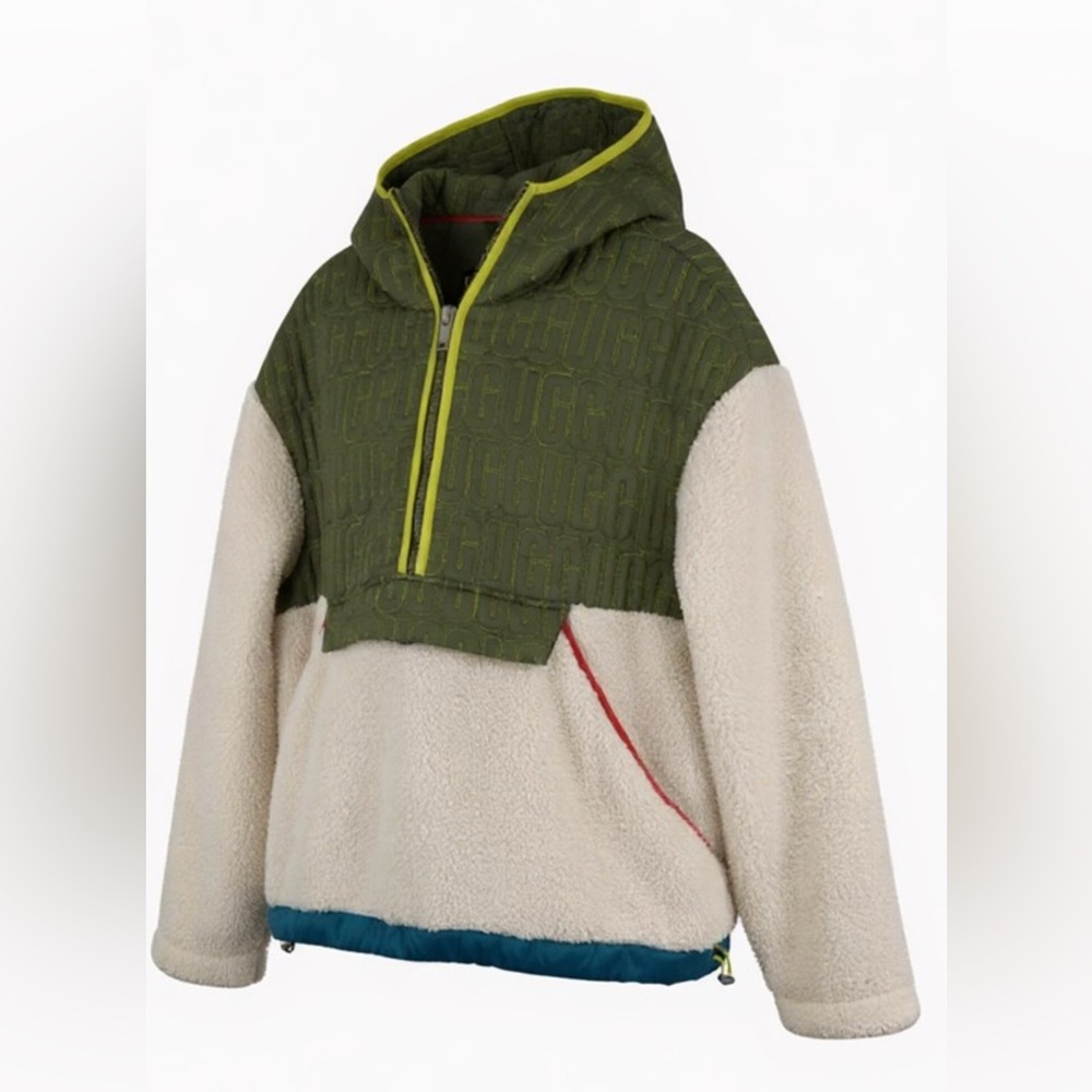 UGG Iggy Sherpa Half-Zip Pullover Men’s Size Small (N7636)